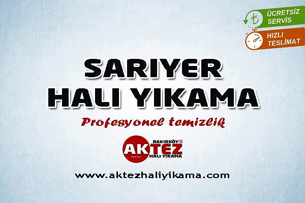 Sarıyer Halı Yıkama